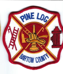 *DEFUNCT & RARE* Pine Log (now Bartow County) GA Georgia Fire Dept. patch - NEW! - Picture 1 of 1