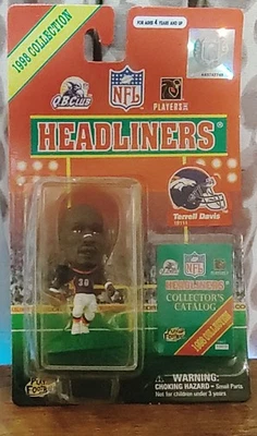 Figura de acción Terrell Davis NFL Headliners 1998 Denver Broncos Terrell Davis Foto 1 de 2