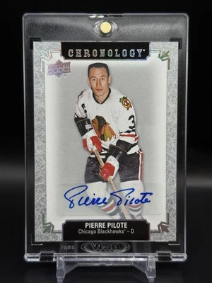2018-19 Upper Deck Chronology Pierre Pilote Auto Franchise History #FH-CH-PP HOF - Image 1 of 2