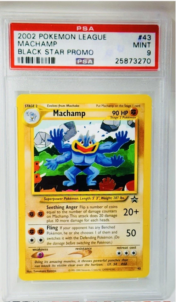 Pokemon Machamp Black Star Promo Psa 9 #43 - Image 1 of 1
