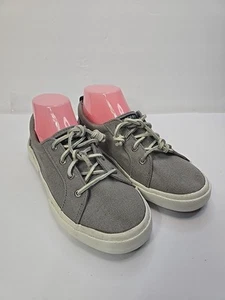 Sperry Sneakers Womans 8.5 Gray Top Sider Pier Wave Canvas Boat Skateboard City - Picture 1 of 13