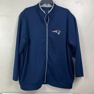 Antigua NFL New England Patriots Herren 3XL Blau & Grau Zip Jacke - Bild 1 von 10