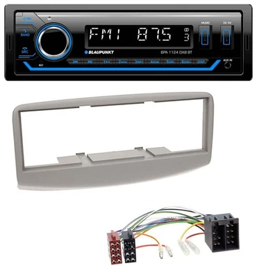 Blaupunkt Bluetooth USB DAB MP3 Autoradio für Fiat Multipla 186 1999-2010 grau - Bild 1 von 4