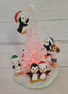 Precious Moments Pinguine LED Weihnachtsbaum Tischplatte beleuchtet Urlaub 171413 - Bild 1 von 16