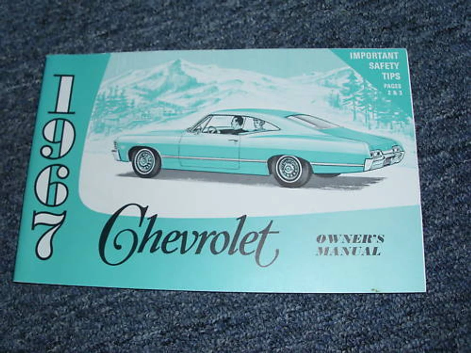 1967 CHEVROLET IMPALA CAPRICE BISCAYNE OWNERS MANUAL  - Image 1 of 1