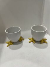 Pair of Chicken Feet Soft Boiled Egg Cups Made By BIA Cordon Bleu