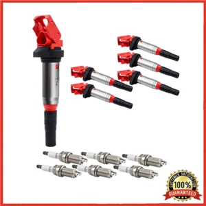 6x UF667 Ignition Coil and Spark Plug set For BMW 128i 328i 330i 528i 530i X3 X5 - Picture 1 of 17