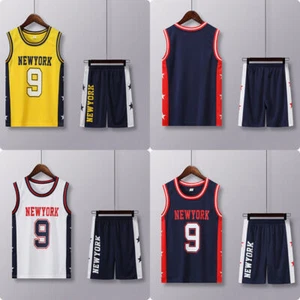 Toddler Boys Girl Summer Sport Outfits Basketball Jersey Clothes Set 3-15T - Picture 1 of 17