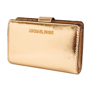Michael Kors Portemonnaie Geldbörse Geldbeutel jet set travel bifold Pale Gold