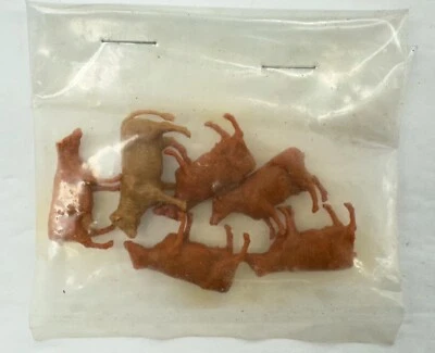 6 Pcs Brown Cows Cattle Figures For Layout & Scenery - Image 1 of 4