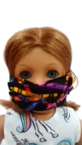 Colorful Crayons Face Mask 18" Doll Clothes fits popular Girl Doll - Picture 1 of 3
