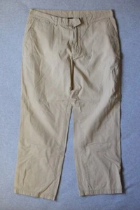 Patagonia Mens Pants 37x30 Khaki Organic Cotton Canvas Worn Wear Chino Missing - Picture 1 of 24