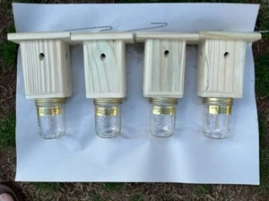 Best Carpenter Bee Trap - Patented Carpenter Bee Trap - Set of 4 Free Shipping - Picture 1 of 8