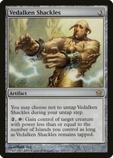 Vedalken Shackles Fifth Dawn NM Artifact Rare MAGIC GATHERING CARD ABUGames