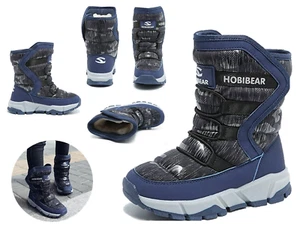Niños Niñas Botas de Nieve Invierno Impermeables Resistentes al Deslizamiento Clima Frío Zapatos - Imagen 1 de 1