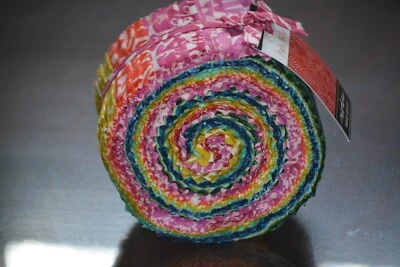 Moda MALIBU BATIKS 40 2.5" Quilt Fabric Strips 4357JR Jelly Roll - Image 1 of 4