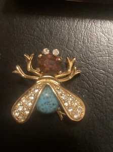 Vintage WEISS Jeweled Flying Insect - Picture 1 of 5