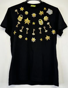 ORIGINAL Versace JEANS Mens T-shirt Black SIZE L GREAT - Picture 1 of 8