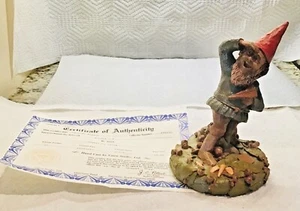 Tom Clark Cairn Studio Gnome WILBUR #68  FLying Paper Airplane 1983 with COA - Picture 1 of 8