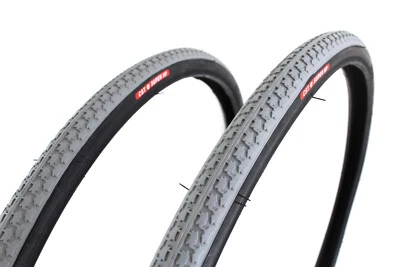 2x Wheelchair Tyres 24x1 (25-540/541), Grey/Black, High Pressure Tyres Max 7.5 Bar - Image 1 of 3