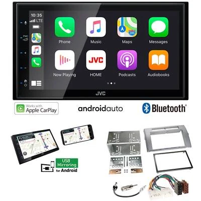 JVC KW-M560BT Autoradio Apple CarPlay Android für Toyota Corolla Verso silber - Bild 1 von 4