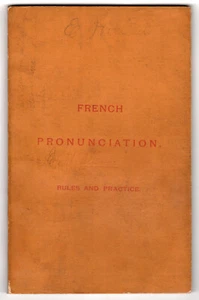 French Pronunciation, Rules and Practice, by Jean De Peiffer, 1893, 3rd Edtion - Picture 1 of 3
