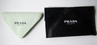 Prada Beauty Triangular Compact Beauty Makeup Mirror in a Light Green Pouch New