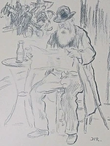 Raffaelli Jean-François A Great Elector Original Lithograph 1897 - Picture 1 of 6
