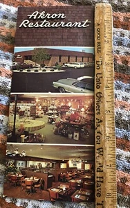 AKRON, Pennsylvania ~ Roadside AKRON RESTAURANT & GIFT SHOP  3½"x8-1/4” Postcard - Picture 1 of 6