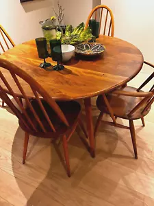 Ercol Dining Set Windsor 400 Drop Leaf Table Hoop Back Chairs Delivery Available - Picture 1 of 6