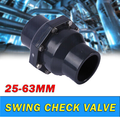 PVC Double Union Ball Valve For Metric Pressure Pipe 20 - 50mm Swing Check Valve • 13.19£