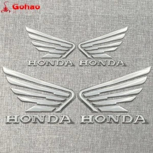 2 Pairs Fairing Fender Fuel Tank Badge Emblems L/R for CB CBR CBF CL CM PCX ALL - Picture 1 of 6