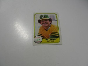 Tony Armas 1981 Fleer card #575