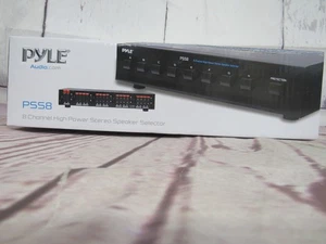 Pyle PSS8 8 Zone Multi Channel Speaker Stereo Amplifier Switch Box Hub - Picture 1 of 7