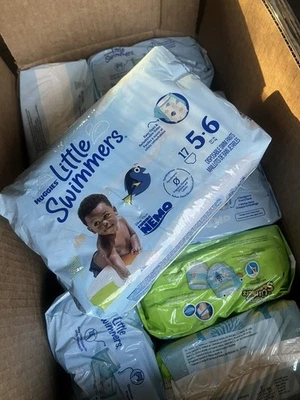 16 упаковок HUGGIES Little Swimmers Disney размер 5-6 32+фунта 17 подгузников Swimpant 272tt - Изображение 1 из 4