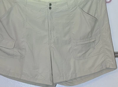 Pantalones Cortos World Wide Sportsman Mujer Plus 22W Caqui Nuevos con Etiquetas Carga Exterior Senderismo Peces Foto 1 de 4