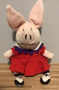 GUND OLIVIA THE PIG PELUCHE Vestido Marinero Rojo Medias a Rayas #75100 - Imagen 1 de 5