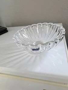 Villeroy & Boch Tondo Serving Bowl 9” Round Clear Fine Crystal Original Label - Picture 1 of 4