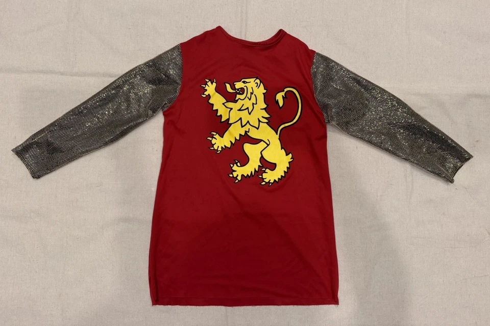 MEDIEVAL LORD Caballero Rey Arturo Juego Disfraz Juegos con disfraces Camisa León Rojo Niños Talla L Foto 1 de 4