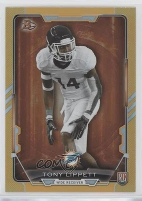 2015 Bowman Rookies Orange Rainbow Foil /299 Tony Lippett #80 RC - Image 1 of 2