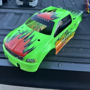 Vintage Traxxas Sport Maxx Monster Truck Body Green & Yellow Old School Traxxas - Picture 1 of 20