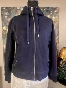 Ralph Lauren Zip Up Hoodie Women’s Medium Pockets Detail - Picture 1 of 9