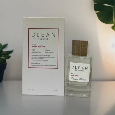 Clean Reserve Amber Saffron for Women Eau de Parfum Spray 3.4 oz 100ml New - Image 1 of 4
