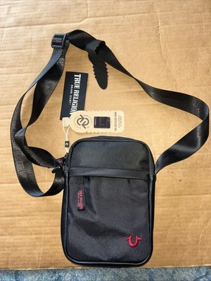 True Religion Small Black Sling Crossbody Shoulder Bag Adjustable Strap NWT - Image 1 of 4