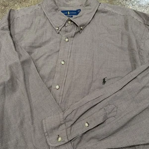 Polo Ralph Lauren Langarm Hemd 3XLT braun kariert Classic Fit Knopfleiste - Bild 1 von 5