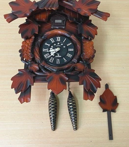Orologio a cucù CITIZEN POPPO retrò marrone orologio meccanico classico analogico usato - Foto 1 di 12