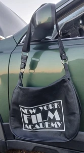 NEW YORK FILM ACADEMY - SCHWARZE LEDER MESSENGER BAG - NYC TRIBECA FILM FESTIVAL - Bild 1 von 18