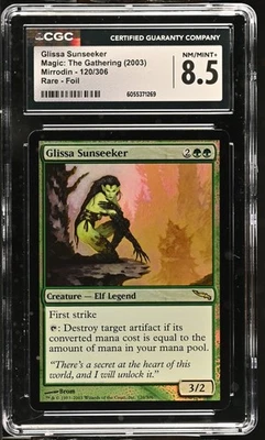 GLISSA SUNSEEKER Mirrodin Foil Rare CGC 8.5 MTG EDH [Nostalgium] - Image 1 of 2