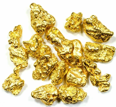 2.000 GRAMS ALASKAN YUKON BC NATURAL PURE GOLD NUGGETS #6 MESH - Image 1 of 4