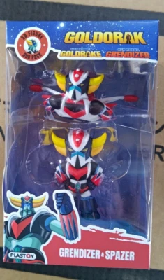GOLDORAK GRENDIZER FIGURINE SET GOLDORAK DEBOUT & SOUCOUPE PVC 7cm PLASTOY neuf - Photo 1/2